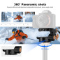 Soonpho Tête Panoramique à Trépied en Alliage Aluminium avec Vis de 1/4" et 3/8", pour DSLR Caméscopes Vidéo Trépied Monopode Su Soonpho Tête Panoramique à Trépied en Alliage Aluminium avec Vis de 1/4" et 3/8", pour DSLR Caméscopes Vidéo Trépied Monopode Su