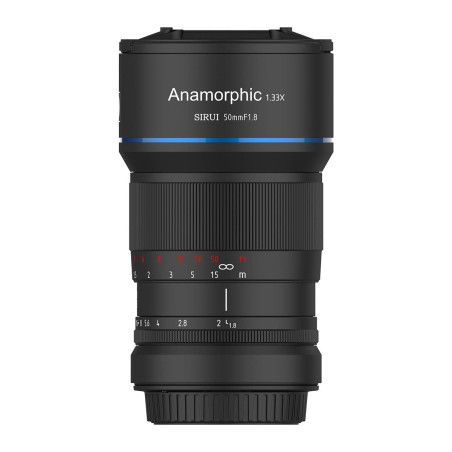 SIRUI 50 mm F1.8 1,33X APS-C Objectif cinéma anamorphique(E-Mount) pour a6400/FX30/ZV-E10