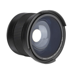 Fdit Objectif Grand Angle 0.35x Fisheye, Interface d'appareil Photo 58MM avec Partie Macro de Prise de Vue 67MM, lentille de rev