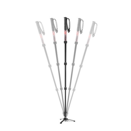 Manfrotto MVMELMIIA4 Element MII Monopode Vidéo Fluide en Aluminium, Léger, à 4 Sections, avec Base Fluide Pliable et Bagues de