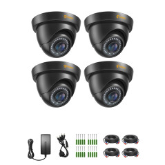 Anlapus 1080p HD-TVI Caméra de Surveillance Extérieure, 20M Vision Nocturne, Objectif 3,6mm, pour DVR de Type HD-TVI