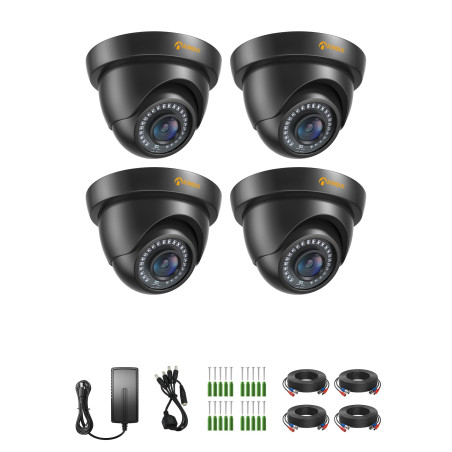 Anlapus 1080p HD-TVI Caméra de Surveillance Extérieure, 20M Vision Nocturne, Objectif 3,6mm, pour DVR de Type HD-TVI