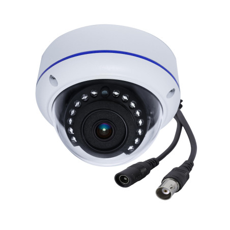 DCSEC Caméra dôme d'intérieur Exterieur sécurité 3000TVL 1080P AHD TVI CVI analogique, Objectif Grand Angle de 180 degré, boîtie
