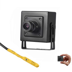Revotech Mini 3MP PoE Caméra de Sécurité, HD 2K Sécurité à Domicile IP Camera avec Audio/MIC, Métal Mini Taille, Objectif 3.6mm