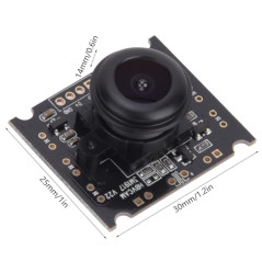 Garosa Module de caméra USB Puce OV3660 Grand Angle Sortie USB2.0 2048 x 1536 15fps Prise en de 110 ° Composants OTG Mobiles Web
