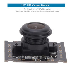 Garosa Module de caméra USB Puce OV3660 Grand Angle Sortie USB2.0 2048 x 1536 15fps Prise en de 110 ° Composants OTG Mobiles Web