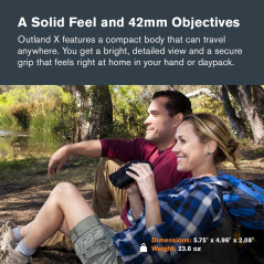 Celestron 71347 Outland X 10x42 Roof Prism Binoculars, Black