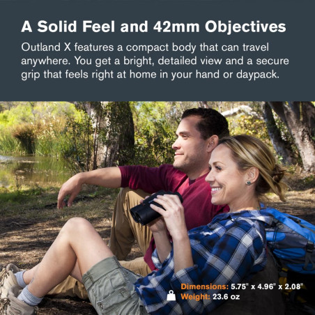 Celestron 71347 Outland X 10x42 Roof Prism Binoculars, Black