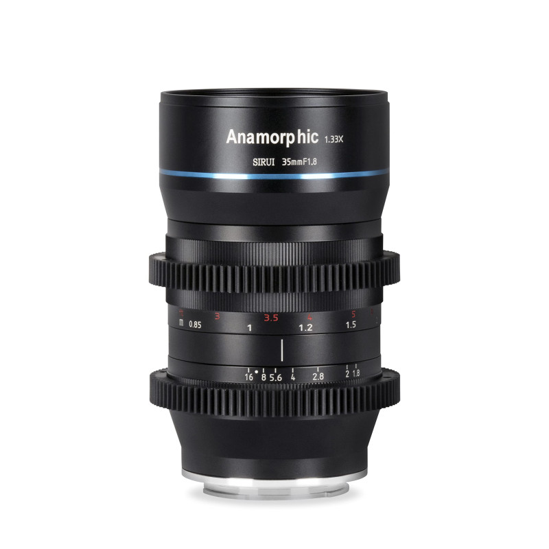 SIRUI 35 mm F1.8 Objectif cinéma anamorphique 1,33X APS-C pour Monture M4/3 (SR-35M) pour GH5, GH6, BMPCC, Blackmagic, Olympus