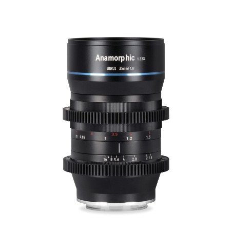 SIRUI 35 mm F1.8 Objectif cinéma anamorphique 1,33X APS-C pour Monture M4/3 (SR-35M) pour GH5, GH6, BMPCC, Blackmagic, Olympus