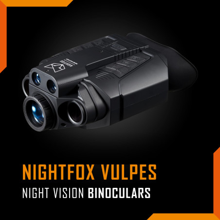 Nightfox Vulpes l Lunettes de Vision Nocturne Numériques l Télémètre Laser Intégré l Capteur FHD 1080p l Enregistrement Vidéo &