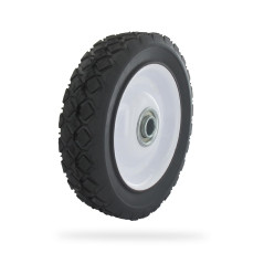 UNIVERSEL - Roue Acier à Moyeu Déporté pour Équipement Jardin - Diamètre 152 mm/Moyeu : 35 mm/Alésage 12,7 mm/Largeur 38 mm