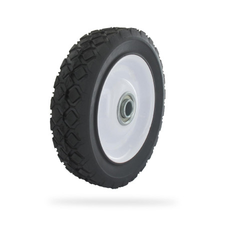 UNIVERSEL - Roue Acier à Moyeu Déporté pour Équipement Jardin - Diamètre 152 mm/Moyeu : 35 mm/Alésage 12,7 mm/Largeur 38 mm
