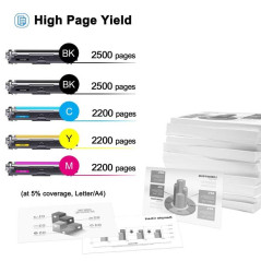 Toner Bank TN241 Cartouche de Toner Compatible pour Brother TN-245 DCP-9020CDW MFC-9330CDW MFC-9340CDW HL-3140CW MFC-9140CDN DCP