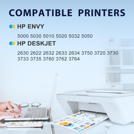 myCartridge PHOEVER 304 XL Compatible pour HP 304 304XL pour HP Deskjet 3762 3760 3750 2634 3735 2622 2630 3720 2620 2632 2633 3
