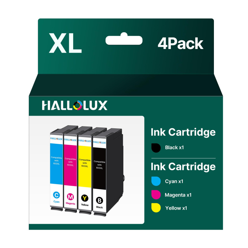HALLOLUX Compatibles pour 603XL Cartouches Compatibles pour Epson 603 XL Epson Expression Home XP-2100 XP-2105 XP-4105 XP-3100 X HALLOLUX Compatibles pour 603XL Cartouches Compatibles pour Epson 603 XL Epson Expression Home XP-2100 XP-2105 XP-4105 XP-3100 X