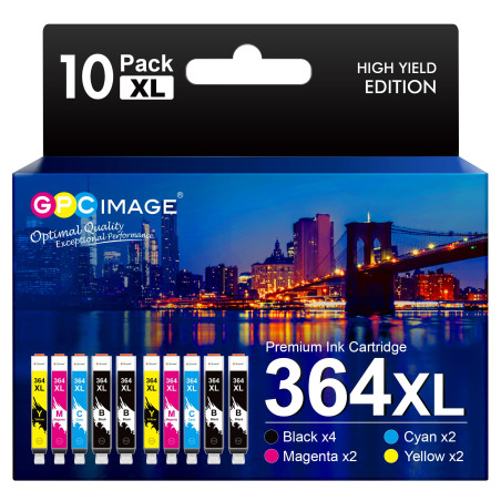 GPC Image 364 XL Compatible Cartouches d'encre Remplacement pour HP 364XL pour HP Photosmart 5520 5510 6525 6520 5515 5525 5522 