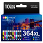 GPC Image 364 XL Compatible Cartouches d'encre Remplacement pour HP 364XL pour HP Photosmart 5520 5510 6525 6520 5515 5525 5522 