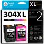 Smart Ink Remanufacturées Cartouches d'encre Remplacement pour HP 304XL 304 XL High Yield 2 Pack (Noir & Couleur) pour DeskJet 2
