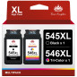 Toner Kingdom Compatible PG-545XL CL-546XL Remplacement pour Cartouches d'encre Canon 545 546 XL pour Canon Pixma TS3350 MG2950 