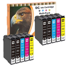 D&C Cartouches d'encre Remplacement pour Epson 16 16XL pour Epson Workforce WF-2750 WF-2760 WF-2660 WF-2650 WF-2630 WF-2540 WF-2