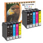 D&C Cartouches d'encre Remplacement pour Epson 16 16XL pour Epson Workforce WF-2750 WF-2760 WF-2660 WF-2650 WF-2630 WF-2540 WF-2