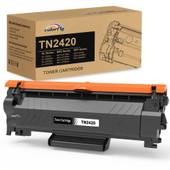 TN2420 Cartouche de Toner Compatible pour Brother TN2420 TN-2420 TN2410 TN-2410 pour MFC-L2710DW DCP-L2530DW HL-L2350DW DCP-L251