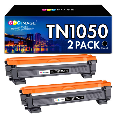 GPC Image Compatible pour Brother TN-1050 TN1050 Cartouche de Toner pour Brother DCP-1510 DCP-1512 DCP-1610W DCP-1612W HL-1110 H