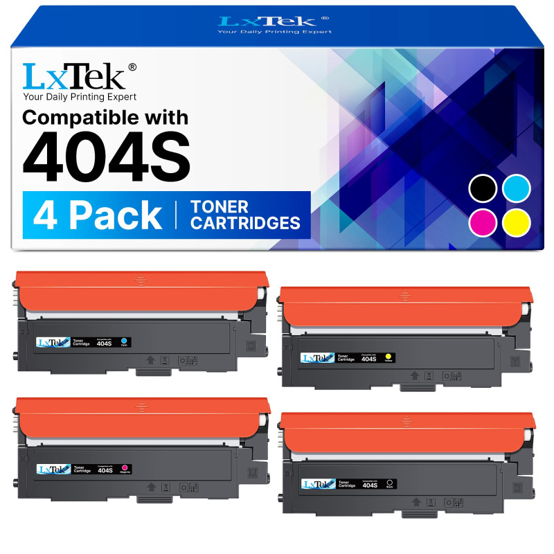 LxTek Compatible Cartouches de Toner Remplacement pour Samsung P404C CLT 404S CLT-K404S CLT-P404C CLT-P404S pour Xpress SL C480 