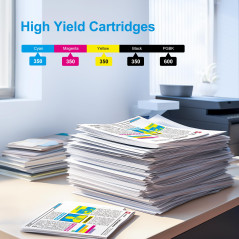 Uniwork Compatible Cartouches d'encre Remplacement pour Canon 550