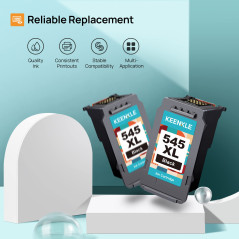 KEENKLE PG 545 XL Cartouches d'encre Remplacement pour Canon 545 545XL pour Pixma TS3150 MG2450 MX495 TR4550 MG2950S MG2550 MG25