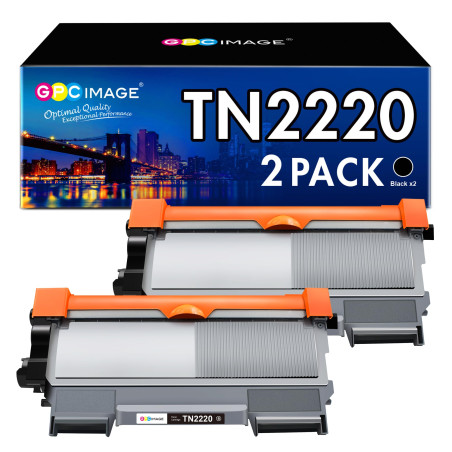 GPC Image Compatible Cartouche de Toner Remplacement pour Brother TN2220 TN2010 TN-2220 pour MFC-7460DN HL-2250DN HL-2130 HL-227