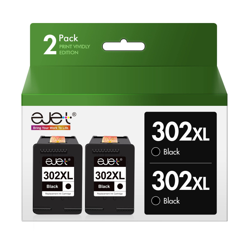 ejet 302XL Remanufacturéd Cartouches d'encre pour HP 302 XL pour HP Officejet 3831 3830 3833 3835 4650 5232 5220 5230 Envy 4520 ejet 302XL Remanufacturéd Cartouches d'encre pour HP 302 XL pour HP Officejet 3831 3830 3833 3835 4650 5232 5220 5230 Envy 4520