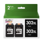 ejet 302XL Remanufacturéd Cartouches d'encre pour HP 302 XL pour HP Officejet 3831 3830 3833 3835 4650 5232 5220 5230 Envy 4520 ejet 302XL Remanufacturéd Cartouches d'encre pour HP 302 XL pour HP Officejet 3831 3830 3833 3835 4650 5232 5220 5230 Envy 4520