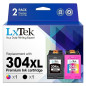 LxTek 304XL Cartouches d'encre Remplacement pour HP 304 304XL 304 XL pour Envy 5030 5032 5010 5020 Deskjet 3760 2620 2622 2630 2