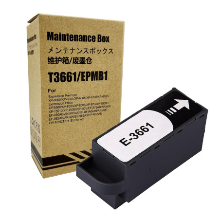 Cocadeex Collecteur d’encre usagée de rechange pour T3661 ou C13T366100, fonctionne avec imprimante XP-8500, XP-8505, XP-8600, X