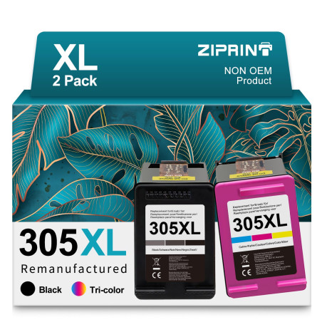 ZIPRINT 305XL Cartouches d'encre compatibles avec HP 305 XL pour HP DeskJet 2700 2720e 2720 2710 4120 4120e 4130 HP Envy 6000 60