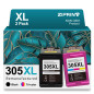 ZIPRINT 305XL Cartouches d'encre compatibles avec HP 305 XL pour HP DeskJet 2700 2720e 2720 2710 4120 4120e 4130 HP Envy 6000 60