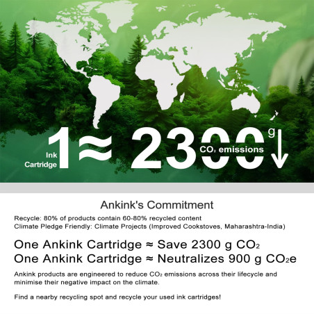 ANKINK Cartouche d'encre Compatible pour Canon PG 545XL PG545 Encre 545 XL pour MG2450 MG2550 MG2550s MG2950 MG2950s TR4550 TR45