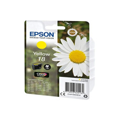 Epson 18 Pâquerette Jaune, Cartouche d'encre d'origine, XP-30 XP-102 XP-202 XP-205 XP-212 XP-215 XP-225 XP-302 XP-305 XP-312 XP-