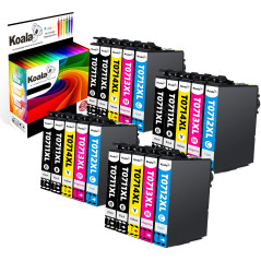 Koala 20-Pack T0715 T0711 Cartouche d’Encre Compatible pour Epson T0711 T0712 T0713 T0714 pour SX100 SX110 SX210 SX215 SX410 SX4