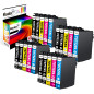 Koala 20-Pack T0715 T0711 Cartouche d’Encre Compatible pour Epson T0711 T0712 T0713 T0714 pour SX100 SX110 SX210 SX215 SX410 SX4