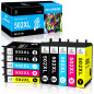 LeciRoba Lot de 10 cartouches d'encre 502XL pour Epson XP-5100 XP-5105 XP-5150 XP-5155 Epson WF-2860 WF-2865 WF-2880 WF-2885 (4 