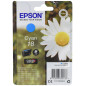 Epson 18 Pâquerette Cyan, Cartouche d'encre d'origine, XP-30 XP-102 XP-202 XP-205 XP-212 XP-215 XP-225 XP-302 XP-305 XP-312 XP-3 Epson 18 Pâquerette Cyan, Cartouche d'encre d'origine, XP-30 XP-102 XP-202 XP-205 XP-212 XP-215 XP-225 XP-302 XP-305 XP-312 XP-3