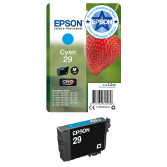 Epson 29 Fraise Cyan, Cartouche d'encre d'origine,XP-235 XP-243 XP-245 XP-247 XP-255, XP-257 XP-332 XP-335 XP-342 XP-345 XP-352 