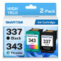SMARTOMI 337 343 Cartouches compatibles avec HP 337 343 XL Cartouches d'encre pour HP DeskJet 5940 6940 6980 D4160, PhotoSmart 2