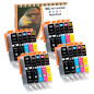 D&C 20 Cartouches d'encre pour Canon PGI-550 CLI-551 pour Canon Pixma ip7200 iP7250 iP8750 iX6850 MG5450 MG5550 MG5650 mg5655 MG