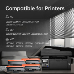 LEMERO Compatible pour Toner Brother TN2420 TN-2420 TN2410 TN-2410 pour Brother DCP-L2530DW MFC L2710DW DCP-L2510D HL-L2375DW HL