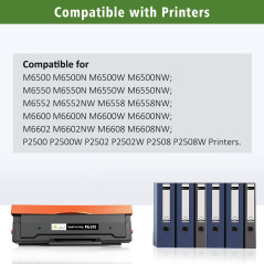 GREENPRINT Cartouche Toner Compatible PA-210 PA210 PA 210 1600 Pages Noir pour P2500W P2502W P2508W M6500NW M6500N M6500W M6550N