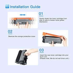 LxTek Compatible Cartouche de Toner Remplacement pour Brother TN2220 TN2010 pour MFC-7360N DCP-7055 HL-2130 MFC-7460DN HL-2240 H